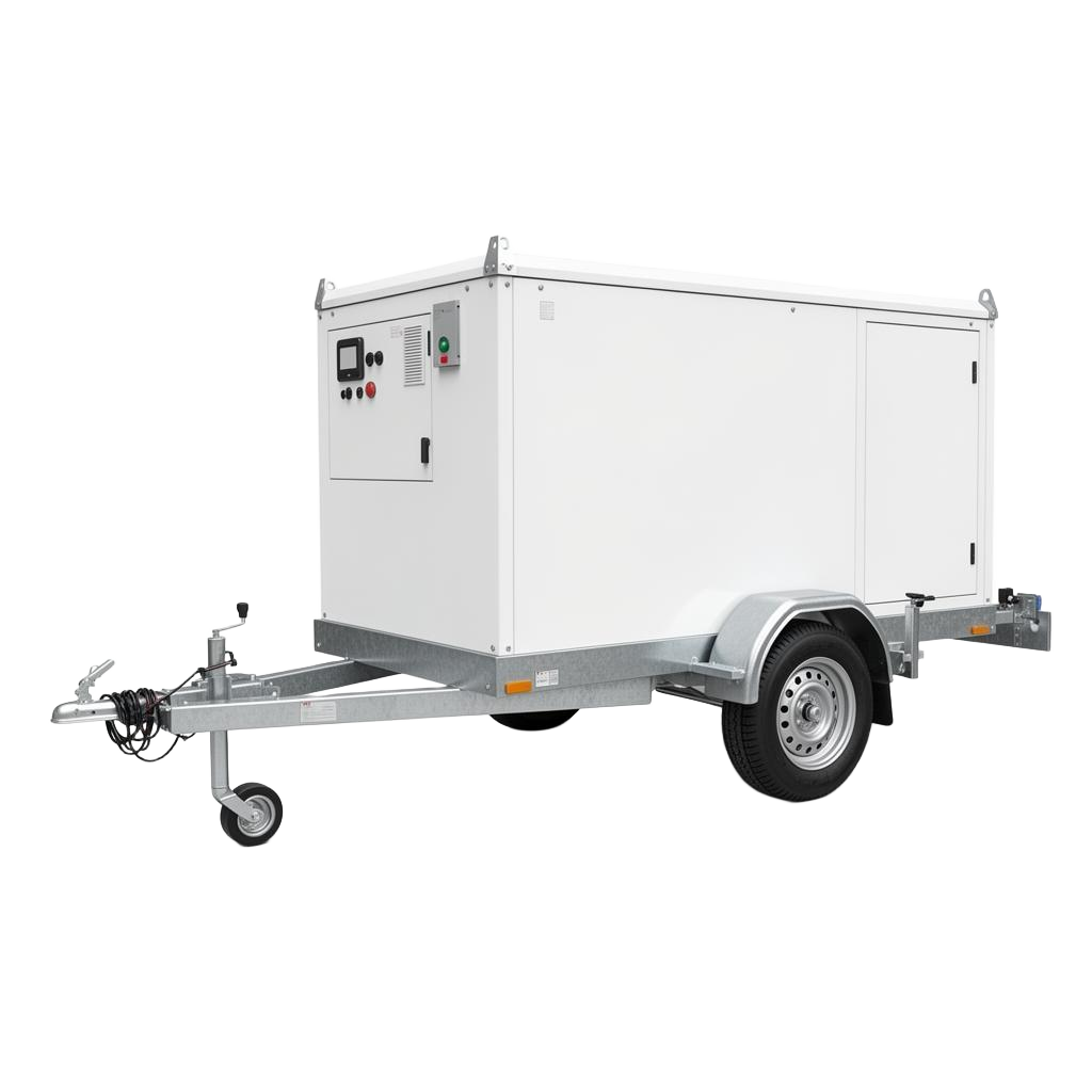 PulseTrek50 trailer-mounted battery unit